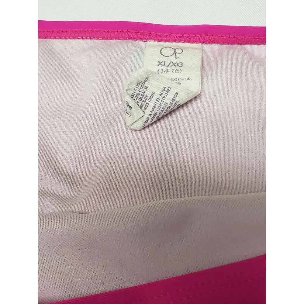 OP Pink Bikini Swim Suit Bottoms - Size XL (14-16)